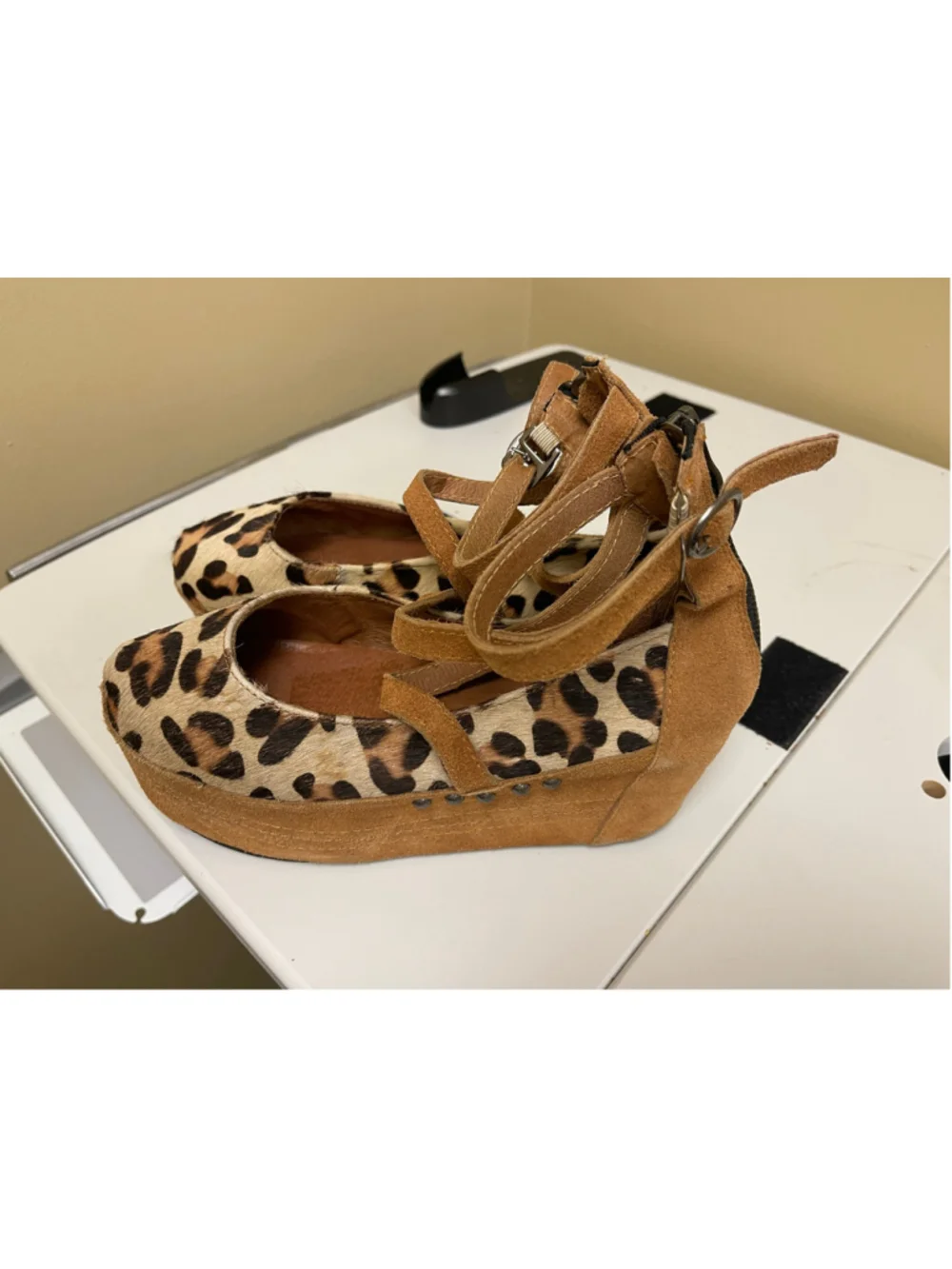 Women's Unbranded Leopard Print Platform Sandals